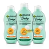 3x Garnier Intensive 7 Days Mango Oil Body Lotion 400ml - Dry Skin