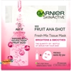 Garnier Skin Active Fresh-Mix FRUIT AHA SHOT Face Tissue Mask