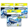 3x Gillette Mach 3 Turbo Pack of 8 Replacement Shaving Razor Blades 100% Genuine