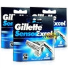 3x Gillette Sensor Excel Pack of 5 Replacement Shaving Razor Blades 100% Genuine