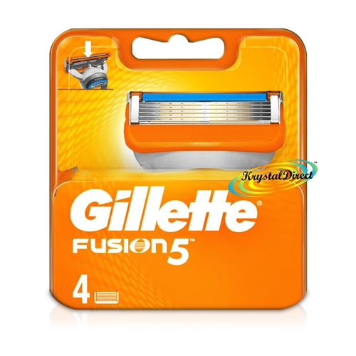 Gillette Fusion5 Pack of 4 Replacement Shaving Razor Blades 100% Genuine