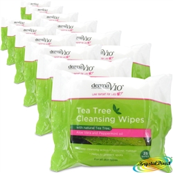 12x Tea Tree Cleansing 25 Wipes