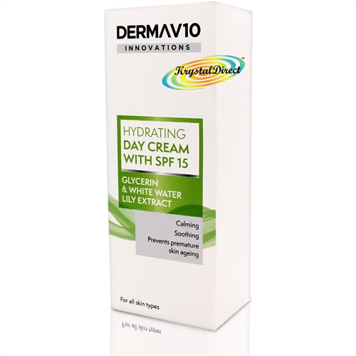 Derma V10 Innovations Hydrating Calming Day Cream with SPF 15 50ml