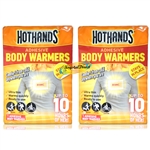 2x Hot Hands Adhesive Body Warmers