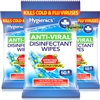 3x Hygienics Anti Viral Surface Disinfectant Wipes - Kills Bacteria - 50 Wipes