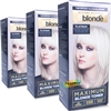 3x Jerome Russell BBlonde Maximum Blonde Toner PLATINUM - Lasts Up To 8 Washes