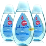 3x Johnsons Baby Bath 300ml pH Balanced Gentle Daily Care For Delicate Skin