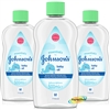 3x Johnsons Baby Massage Oil With Aloe Vera 500ml