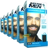 6x Just For Men M55 Real Black Moustache & Beard Facial Hair Colour Gel Dye