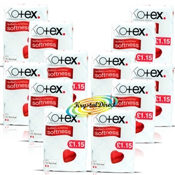 12x Kotex Maxi 16 Normal Quilted Soft Sanitary Protection Pads