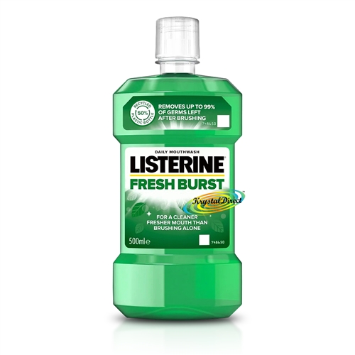 Listerine Fresh Burst Antiseptic Anti Bacterial Oral Care Mouthwash 500ml
