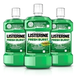 3x Listerine Fresh Burst Antiseptic Anti Bacterial Oral Care Mouthwash 500ml