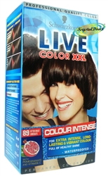 Schwarzkopf Live Color XXL 89 Bitter Sweet Chocolate Hair Colour Pomegranate Vitamin C