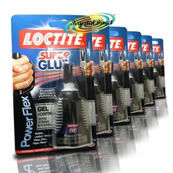 6x Loctite Power Flex Control Gel - Super Glue 3g