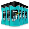 6x Lynx Ice Chill Fresh Fragrance Shower Gel 225ml