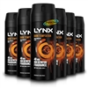 6x Lynx Dark Temptation Body Spray Deodorant 48H Dark Chocolate Scent 150ml