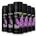 6x Lynx Excite Deodorant Body Spray 48H High Definition Fragrance 150ml