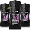 3x Lynx Excite Body Bath Wash Shower Gel For Men 250ml Refreshing Fragrances