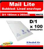 Mail Lite White D/1 180x260mm Box of 100