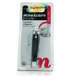 Manicare Toenail Cutters Clipper With Catcher and Pouch