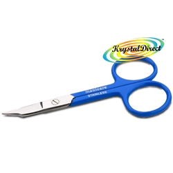 Manicare Nail Scissors With Pouch BLUE Stainless Steel Non Rusting