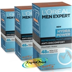 3x Loreal Men Expert Hydra Power Refreshing Moisturiser 50ml