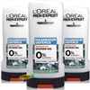 3x Loreal Men Expert Magnesium Defence Sensitive Shower Gel 300ml