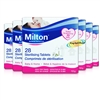 6x Milton 28 Sterilising Tablets Maximum Protection For Baby Items