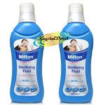 2x Milton Sterilising Fluid For Baby & Home 500ml