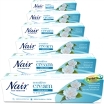 6x Nair SENSITIVE Hair Removal Cream Legs Bikini 80ml