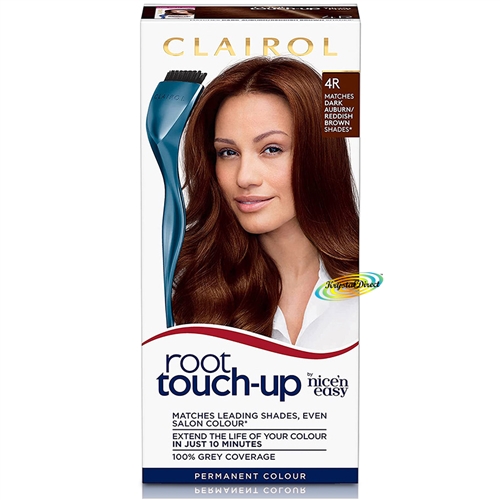 Clairol Root Touch Up Permanent Hair Colour Dye #4R DARK AUBURN