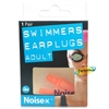 Noise-X Swimmer / Swimming Reusable Soft Silicone Ear Plugs for Adult 1 Pair