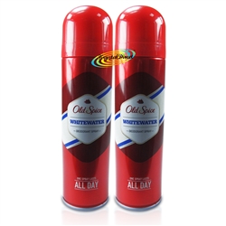 2x Old Spice Whitewater Deodorant Body Spray 150ml Long Lasting For Men