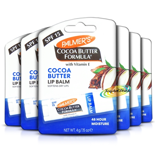 6x Palmers Cocoa Butter Ultra Moisturising Lip Balm SPF15 4g