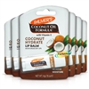 6x Palmers Moisturising Natural Coconut Oil Lip Balm With Vitamin E 4g