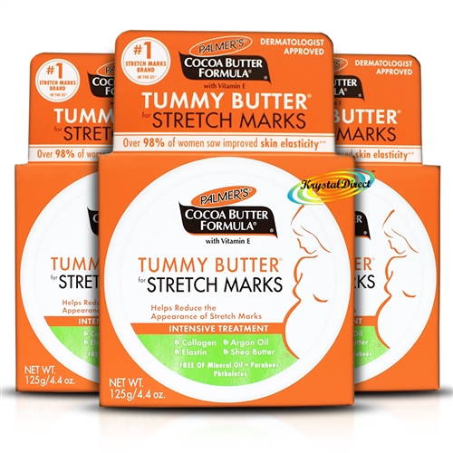 3x Palmers Cocoa Butter Formula Tummy Butter for Stretch Marks 125g