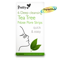 Pretty Deep Cleansing Tea Tree Nose Pore Strip Blackhead Removal Unclog Pores