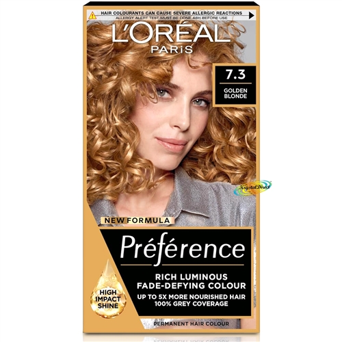 L'Oreal Preference 7.3 Florida Golden Blonde Permanent Hair Colour Dye