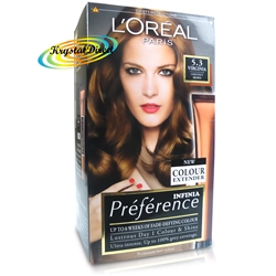 Loreal Preference Virginia 5.3 CHESTNUT BROWN Permanent Hair Colour Dye