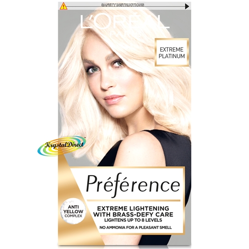 Loreal Preference Extreme Platinum Hair Lightener Colour Dye Up To 8 Levels