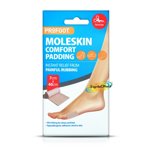 Profoot Moleskin Roll Comfort Padding 7cm x 40cm Instant Relief From Rubbing