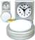 PSV JS2162BS Alarm Clock Analogue with PUSH LIGHT