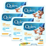 5x Quies Protection Auditive Wax Earplugs - 8 Pairs