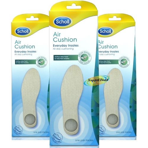 3x Scholl Air-Pillo Comfort Insoles