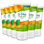 6x St.Ives Fresh Skin Natural Deep Exfoliating Apricot Face Scrub 150ml Oil Free