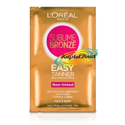 L'Oreal Sublime Bronze Easy Non Tinted Self Tanning Body & Face Wipes 2x5,6ml