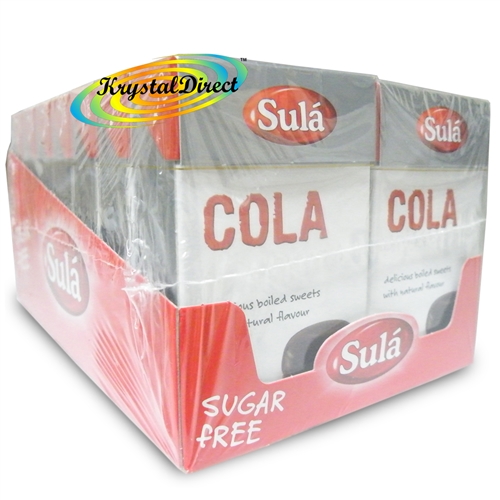 14x Sula Cola Natural Flavour Sugar Free Hard Boiled Sweets 42g