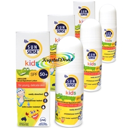 3x SunSense Kids Milk SPF50 Roll-On High Protection For Young Delicate Skin 50ml