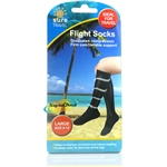 Sure Travel Flight Compression Unisex DVT 12-17mmHg Black LARGE Socks