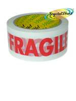 Prima FRAGILE Printed Packaging Box Parcel Mail Tape 50mm width